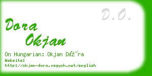 dora okjan business card